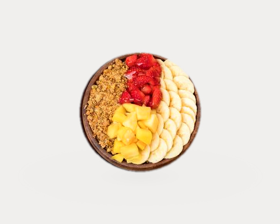 Pistaney açaí bowl: pistacho, mango, plátano, fresa, miel