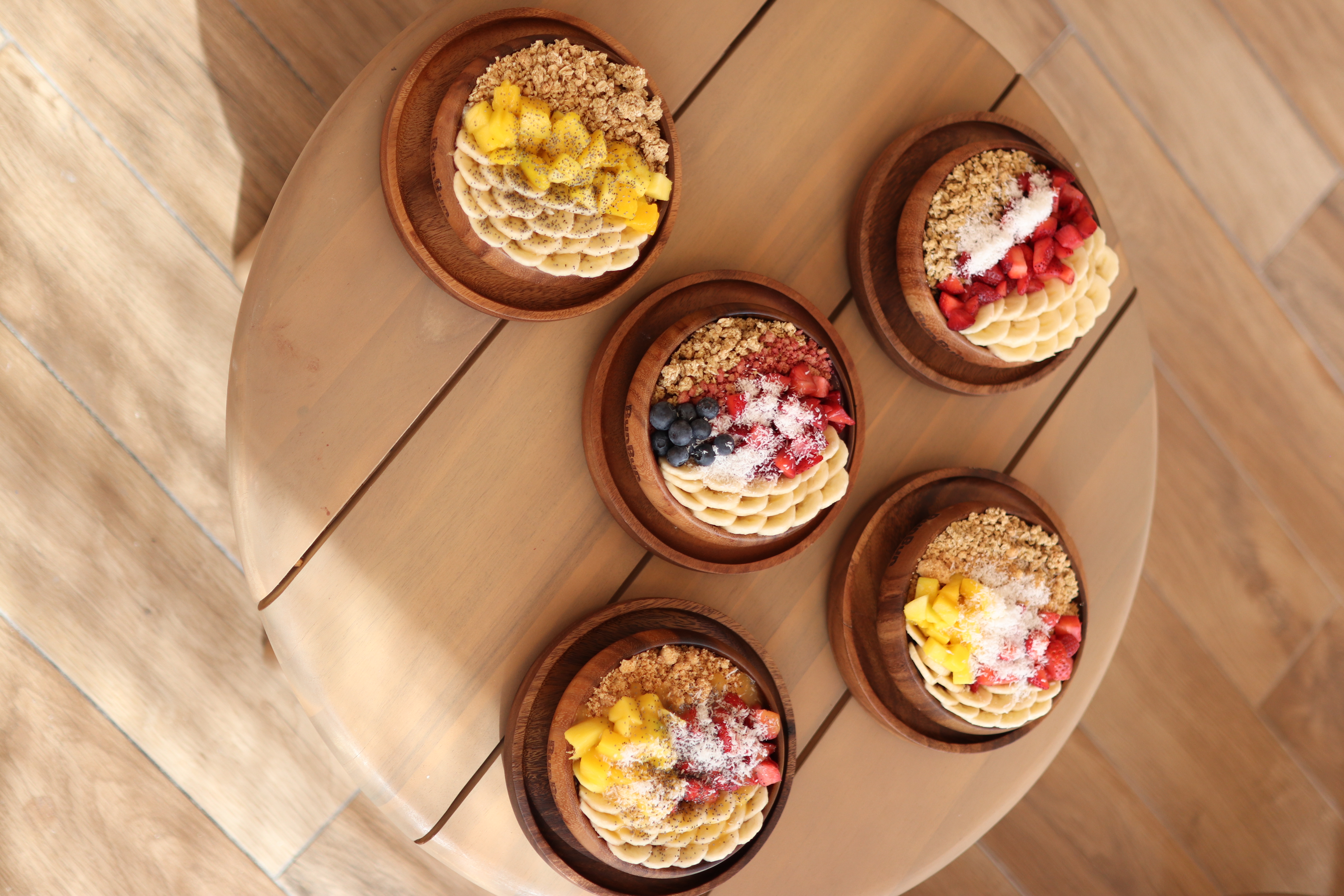 Bowls de BunBun sobre la mesa
